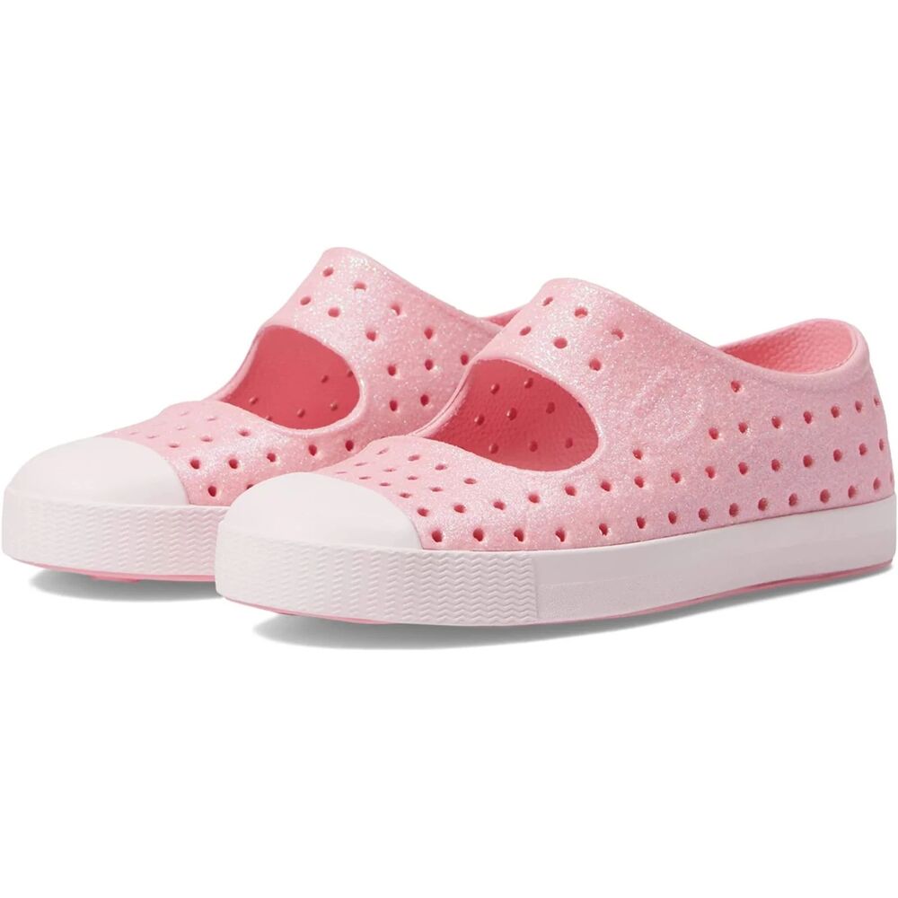 New Native Juniper Princess Bling Pink Toddler Girls Shoes Size 4